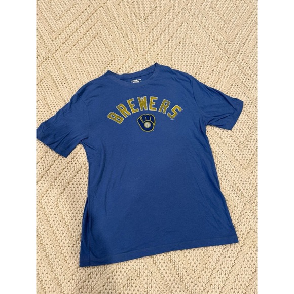 Mens Milwaukee Brewers Vintage looking T-shirt Size Medium - Picture 1 of 4